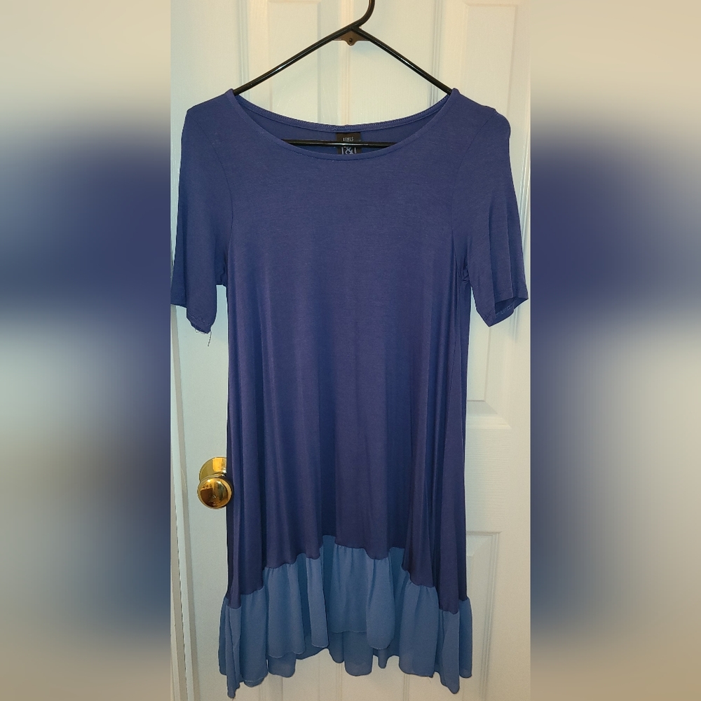Agnes & Dora chiffon ruffle tunic